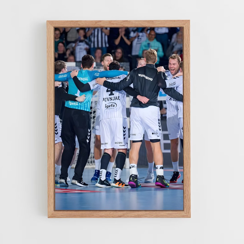 Poster La Victoire des Joueurs – affiche Handball (vue 4)